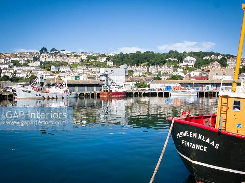 Port avec bateaux de pêche, Newlyn, Cornwall