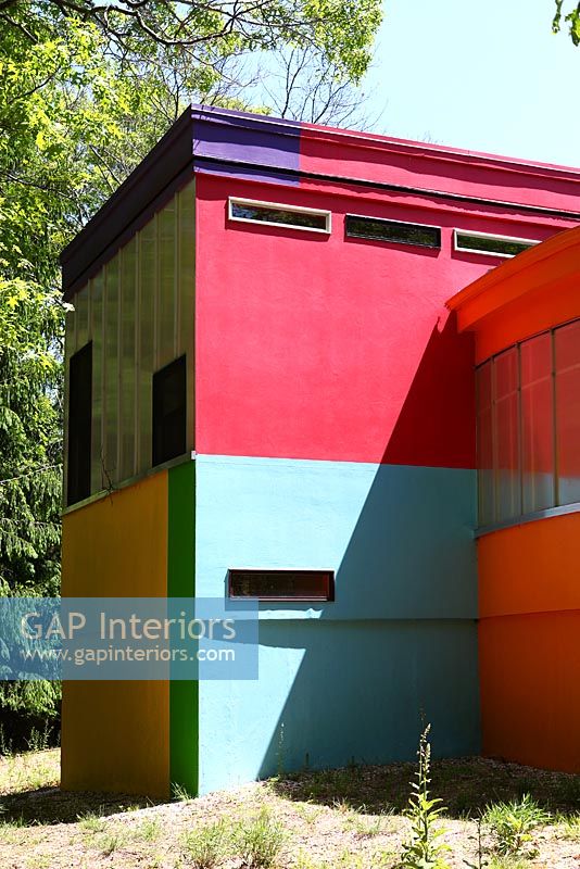Maison colorée moderne