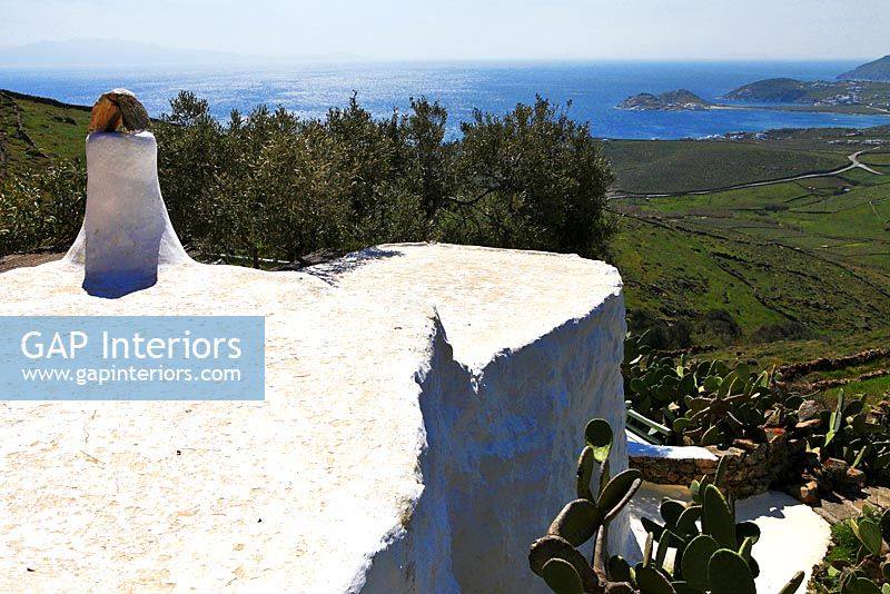 Vue panoramique de la villa, Grèce
