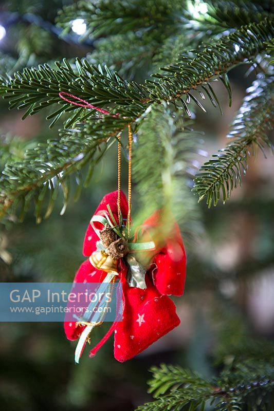 Détail de la décoration d'arbre de Noël arc