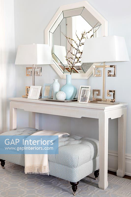 Table console blanche