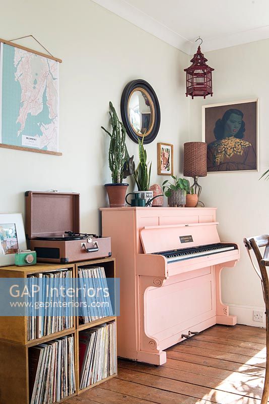 Piano rose et platine portable