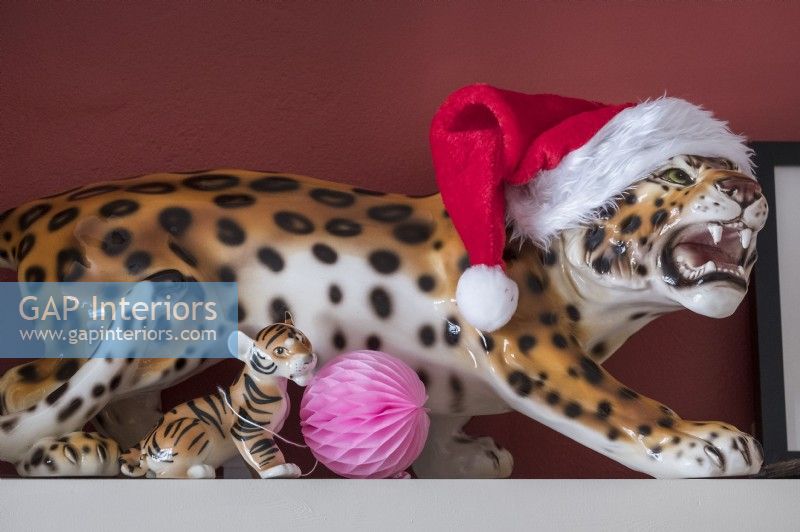 Ornements d'animaux décorés pour Noël