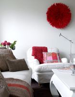 Salon moderne avec un mobilier doux