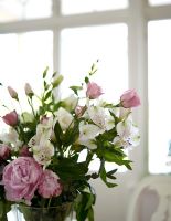 Détail, fleurs, vase