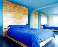 Chambre bleue moderne