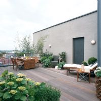 Jardin sur le toit moderne
