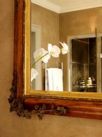 Miroir vintage dans la salle de bain moderne