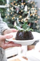 Pudding de Noël dans un bol