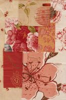 Échantillons de tissu à motif floral