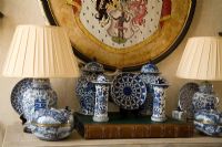 Céramiques chinoises bleues et blanches