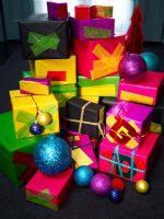 Cadeaux de Noël colorés