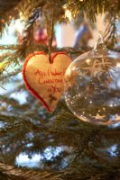 Détail de décoration d'arbre de Noël
