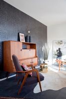 Salon moderne avec mobilier rétro