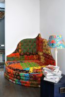 Canapé d'angle de style oriental coloré