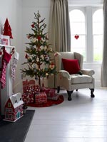 Chambre décorée pour Noël