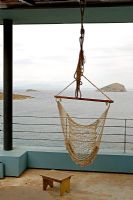 Hamac sur terrasse avec vue mer