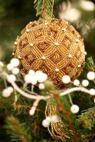 Détail de la décoration d'arbre de Noël
