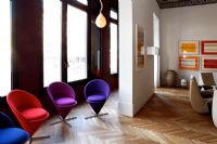 chaises de cône de panton de couleur