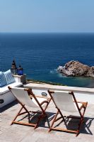 Terrasse avec vue mer, Grèce