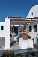 Villa et patio grecs traditionnels