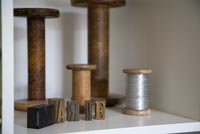Bobines et blocs d'imprimantes en coton vintage