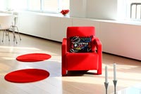 Fauteuil rouge moderne