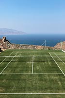 Court de tennis sur gazon