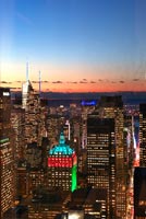 New York illuminée au coucher du soleil