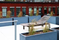 Terrasse sur le toit contemporaine