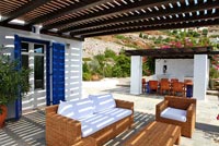 Villa grecque et patio