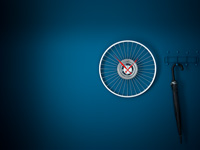 Horloge de roue de vélo