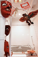 Affichage de masque dans la salle de bain