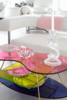 Tables basses en verre et accessoires