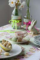 Set de table pour le goûter de Pâques