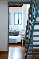 Escalier bleu