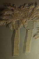 Ornements de palmier en fil d'or
