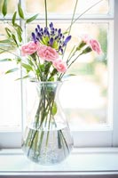 Vase de fleurs Dianthus et Agapanthus