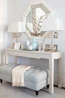 Table console blanche
