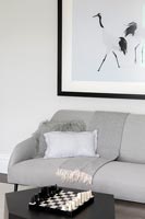 Canapé gris moderne