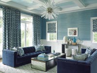 Salon moderne bleu