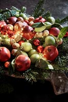 Bol de fruits décoré pour Noël
