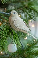 Décoration d'arbre de Noël colombe