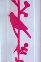 Détail de décoration oiseau rose