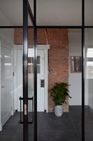 Porte intérieure en verre moderne