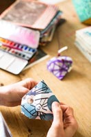 Origami en papier peint à la main vintage
