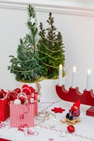 Table décorée pour Noël