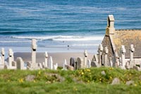Vue du cimetière et de la plage