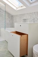 Détail salle de bain moderne