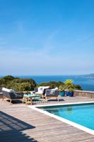 Villa véranda avec vue mer